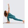 imageCRZ YOGA Butterluxe Jumpsuits for Women Yoga Workout Casual One Piece Leggings Romper with Built in BraGreen Jade