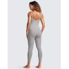 imageCRZ YOGA Butterluxe Jumpsuits for Women Yoga Workout Casual One Piece Leggings Romper with Built in BraGull Gray