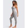 imageCRZ YOGA Butterluxe Jumpsuits for Women Yoga Workout Casual One Piece Leggings Romper with Built in BraGull Gray