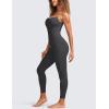 imageCRZ YOGA Butterluxe Jumpsuits for Women Yoga Workout Casual One Piece Leggings Romper with Built in BraMysterious Grey