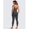 imageCRZ YOGA Butterluxe Jumpsuits for Women Yoga Workout Casual One Piece Leggings Romper with Built in BraMysterious Grey