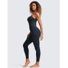 imageCRZ YOGA Butterluxe Jumpsuits for Women Yoga Workout Casual One Piece Leggings Romper with Built in BraTrue Navy