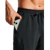 imageCRZ YOGA Mens Swim Trunks 7 Quick Dry Mesh Lining Athletic Casual Swimwear Shorts with Zipper PocketsBlack