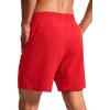 imageCRZ YOGA Mens Swim Trunks 7 Quick Dry Mesh Lining Athletic Casual Swimwear Shorts with Zipper PocketsDeep Red