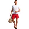 imageCRZ YOGA Mens Swim Trunks 7 Quick Dry Mesh Lining Athletic Casual Swimwear Shorts with Zipper PocketsDeep Red