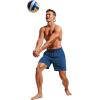 imageCRZ YOGA Mens Swim Trunks 7 Quick Dry Mesh Lining Athletic Casual Swimwear Shorts with Zipper PocketsFrench Navy