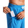 imageCRZ YOGA Mens Swim Trunks 7 Quick Dry Mesh Lining Athletic Casual Swimwear Shorts with Zipper PocketsMadagascar Blue