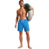 imageCRZ YOGA Mens Swim Trunks 7 Quick Dry Mesh Lining Athletic Casual Swimwear Shorts with Zipper PocketsMadagascar Blue