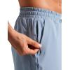 imageCRZ YOGA Mens Swim Trunks 7 Quick Dry Mesh Lining Athletic Casual Swimwear Shorts with Zipper PocketsThe Breeze Blue