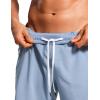 imageCRZ YOGA Mens Swim Trunks 7 Quick Dry Mesh Lining Athletic Casual Swimwear Shorts with Zipper PocketsThe Breeze Blue