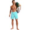 imageCRZ YOGA Mens Swim Trunks 7 Quick Dry Mesh Lining Athletic Casual Swimwear Shorts with Zipper PocketsTurquoise