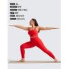 imageCRZ YOGA Butterluxe Womens Square Neck Longline Sports Bra  Workout Crop Tank Tops Padded Yoga Camisole with Built in PadsDeep Red