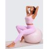 imageCRZ YOGA Butterluxe Womens Square Neck Longline Sports Bra  Workout Crop Tank Tops Padded Yoga Camisole with Built in PadsVita Pink