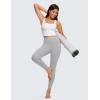 imageCRZ YOGA Butterluxe Womens Square Neck Longline Sports Bra  Workout Crop Tank Tops Padded Yoga Camisole with Built in PadsWhite