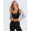 imageCRZ YOGA Butterluxe Womens U Back Sports Bra  Scoop Neck Padded Low Impact Yoga Clothes Workout Crop Top with Built in PadsBlack Tie Dye Flowers