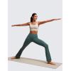 imageCRZ YOGA Butterluxe Womens U Back Sports Bra  Scoop Neck Padded Low Impact Yoga Clothes Workout Crop Top with Built in PadsMojave Tan