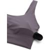imageCRZ YOGA Butterluxe Womens U Back Sports Bra  Scoop Neck Padded Low Impact Yoga Clothes Workout Crop Top with Built in PadsTornado Grey