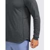 imageCRZ YOGA Lightweight Long Sleeve Shirts for Men Moisture Wicking Quick Dry TShirt Workout Running Basic Tee TopsCarbon Heather