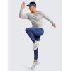 imageCRZ YOGA Lightweight Long Sleeve Shirts for Men Moisture Wicking Quick Dry TShirt Workout Running Basic Tee TopsLight Gray Heather