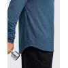 imageCRZ YOGA Lightweight Long Sleeve Shirts for Men Moisture Wicking Quick Dry TShirt Workout Running Basic Tee TopsOcean Blue Heather