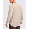 imageCRZ YOGA Lightweight Long Sleeve Shirts for Men Moisture Wicking Quick Dry TShirt Workout Running Basic Tee TopsWhite Opal