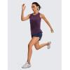 imageCRZ YOGA Lightweight Racerback Tank Tops for Women High Neck Workout Athletic Running Sleeveless ShirtsDeep Crocus Violet3