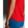 imageCRZ YOGA Lightweight Racerback Tank Tops for Women High Neck Workout Athletic Running Sleeveless ShirtsDeep Red