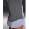 imageCRZ YOGA Lightweight Racerback Tank Tops for Women High Neck Workout Athletic Running Sleeveless ShirtsPlatinum Heather