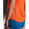 imageCRZ YOGA Lightweight Racerback Tank Tops for Women High Neck Workout Athletic Running Sleeveless ShirtsSweet Orange