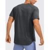 imageCRZ YOGA Lightweight Short Sleeve TShirt for Men Quick Dry Workout Running Athletic Tee Shirt TopsCarbon Heather