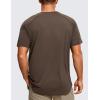 imageCRZ YOGA Lightweight Short Sleeve TShirt for Men Quick Dry Workout Running Athletic Tee Shirt TopsDark Mocha