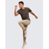 imageCRZ YOGA Lightweight Short Sleeve TShirt for Men Quick Dry Workout Running Athletic Tee Shirt TopsDark Mocha