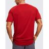 imageCRZ YOGA Lightweight Short Sleeve TShirt for Men Quick Dry Workout Running Athletic Tee Shirt TopsDark Red Raspberry