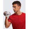 imageCRZ YOGA Lightweight Short Sleeve TShirt for Men Quick Dry Workout Running Athletic Tee Shirt TopsDark Red Raspberry