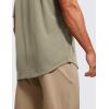 imageCRZ YOGA Lightweight Short Sleeve TShirt for Men Quick Dry Workout Running Athletic Tee Shirt TopsLimestone Green