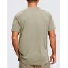 imageCRZ YOGA Lightweight Short Sleeve TShirt for Men Quick Dry Workout Running Athletic Tee Shirt TopsLimestone Green