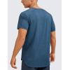 imageCRZ YOGA Lightweight Short Sleeve TShirt for Men Quick Dry Workout Running Athletic Tee Shirt TopsOcean Blue Heather
