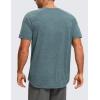 imageCRZ YOGA Lightweight Short Sleeve TShirt for Men Quick Dry Workout Running Athletic Tee Shirt TopsSmoked Spruce Heather
