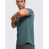 imageCRZ YOGA Lightweight Short Sleeve TShirt for Men Quick Dry Workout Running Athletic Tee Shirt TopsSmoked Spruce Heather