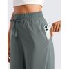 imageCRZ YOGA Lightweight Wide Leg Cropped Pants for Women High Waisted Loose Casual Lounge Travel Work Sweatpants SummerGrey Sage