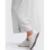 imageCRZ YOGA Lightweight Wide Leg Cropped Pants for Women High Waisted Loose Casual Lounge Travel Work Sweatpants SummerPlatinum Grey