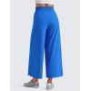 imageCRZ YOGA Lightweight Wide Leg Cropped Pants for Women High Waisted Loose Casual Lounge Travel Work Sweatpants SummerSparkle Blue