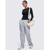 imageCRZ YOGA Long Sleeve Shirts for Women Soft Crew Neck Fall Basic Tight Tops Fitted Casual Going Out TShirtsBlack