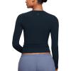 imageCRZ YOGA Long Sleeve Shirts for Women Soft Crew Neck Fall Basic Tight Tops Fitted Casual Going Out TShirtsTrue Navy
