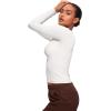imageCRZ YOGA Long Sleeve Shirts for Women Soft Crew Neck Fall Basic Tight Tops Fitted Casual Going Out TShirtsWhite