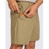 imageCRZ YOGA Mens All Day Comfy Golf Shorts  7quot9quot Stretch Lightweight Flat Front for Casual Work with PocketsArtifact Brown