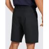 imageCRZ YOGA Mens All Day Comfy Golf Shorts  7quot9quot Stretch Lightweight Flat Front for Casual Work with PocketsBlack