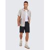 imageCRZ YOGA Mens All Day Comfy Golf Shorts  7quot9quot Stretch Lightweight Flat Front for Casual Work with PocketsBlack