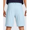 imageCRZ YOGA Mens All Day Comfy Golf Shorts  7quot9quot Stretch Lightweight Flat Front for Casual Work with PocketsChambray Blue