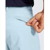 imageCRZ YOGA Mens All Day Comfy Golf Shorts  7quot9quot Stretch Lightweight Flat Front for Casual Work with PocketsChambray Blue